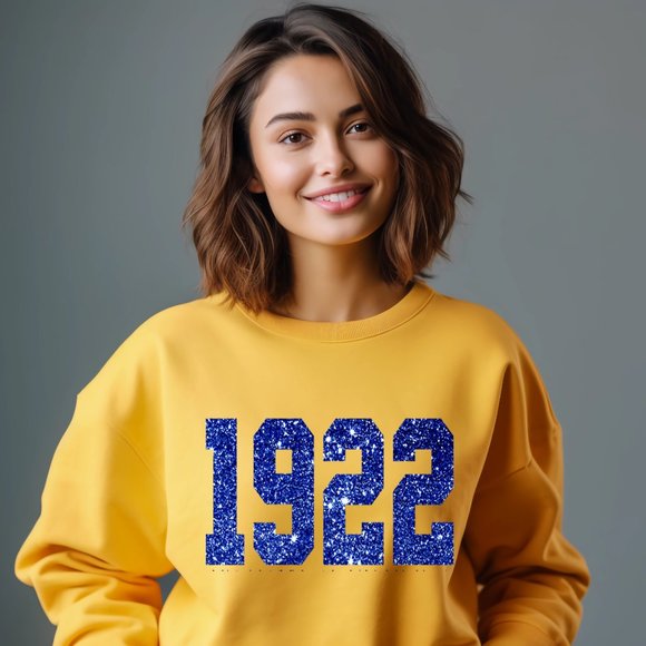 sigma gamma rho tshirt/ 1922 glitter Sweatshirt/ - Picture 1 of 3